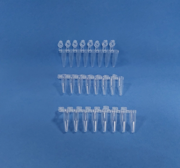 8 strip pcr tubes with individual caps